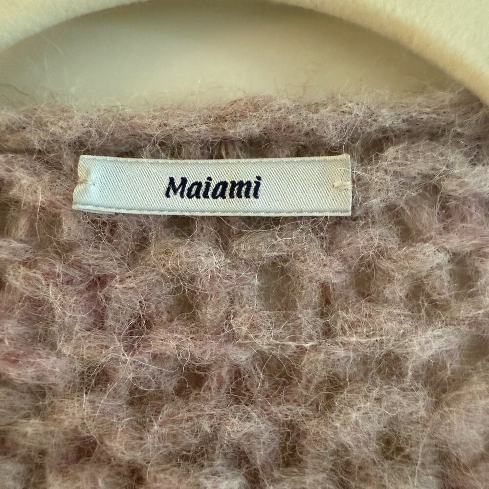 Maiami Alpaca Big Bomber Bobbles Cardigan - Picture 4 of 5